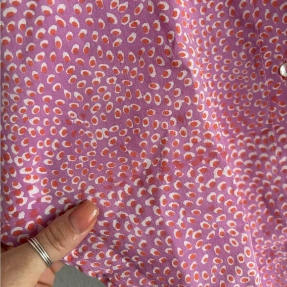 Oliphant button down Patterned Women's Top - Picture 5 of 5